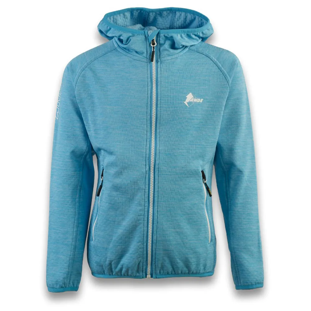 Ande Giumello Fleece Met Kap Blauw