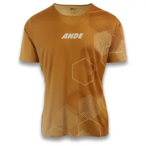 Ande Kima T-shirt Met Korte Mouwen Geel