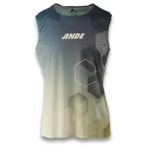 Ande Kima Mouwloos T-shirt Petroleum