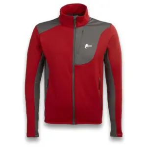 Ande New Averta Fleece Met Volledige Rits Rood