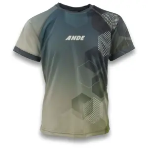 Ande New Pertusio Fant T-shirt Met Korte Mouwen Petroleum