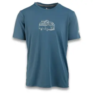 Ande New Van T-shirt Met Korte Mouwen Petroleum