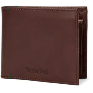 Timberland Riverton Leather Bi-fold Coin Portemonnee Bruin