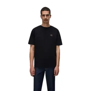 Napapijri Badge T-shirt Met Korte Mouwen Zwart
