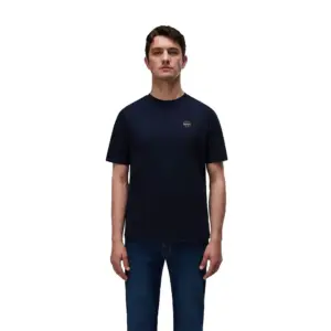 Napapijri Badge T-shirt Met Korte Mouwen Bleu Marine |
