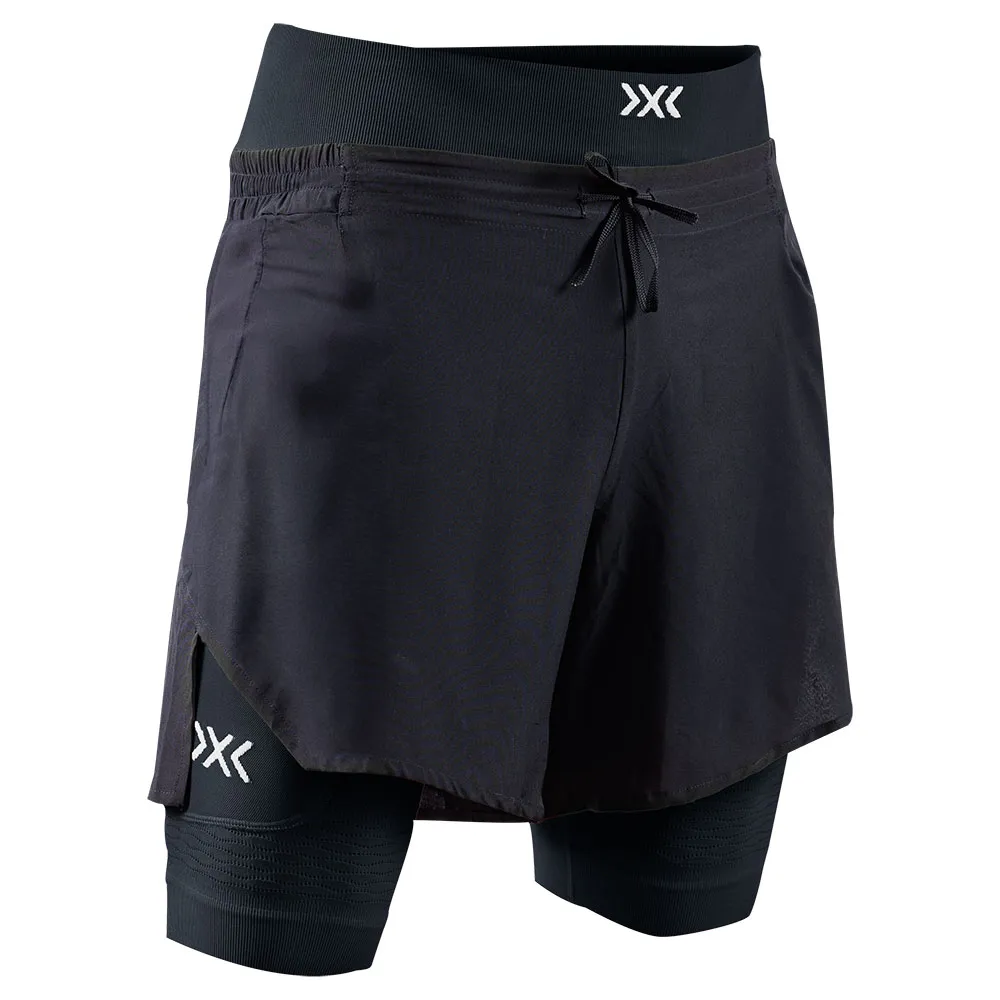 X-bionic Effektor 2in1 Korte Broek Gerenoveerd Zwart
