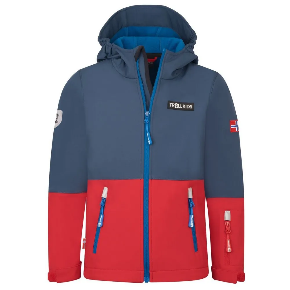 Trollkids Skjorta Softshelljack Blauw