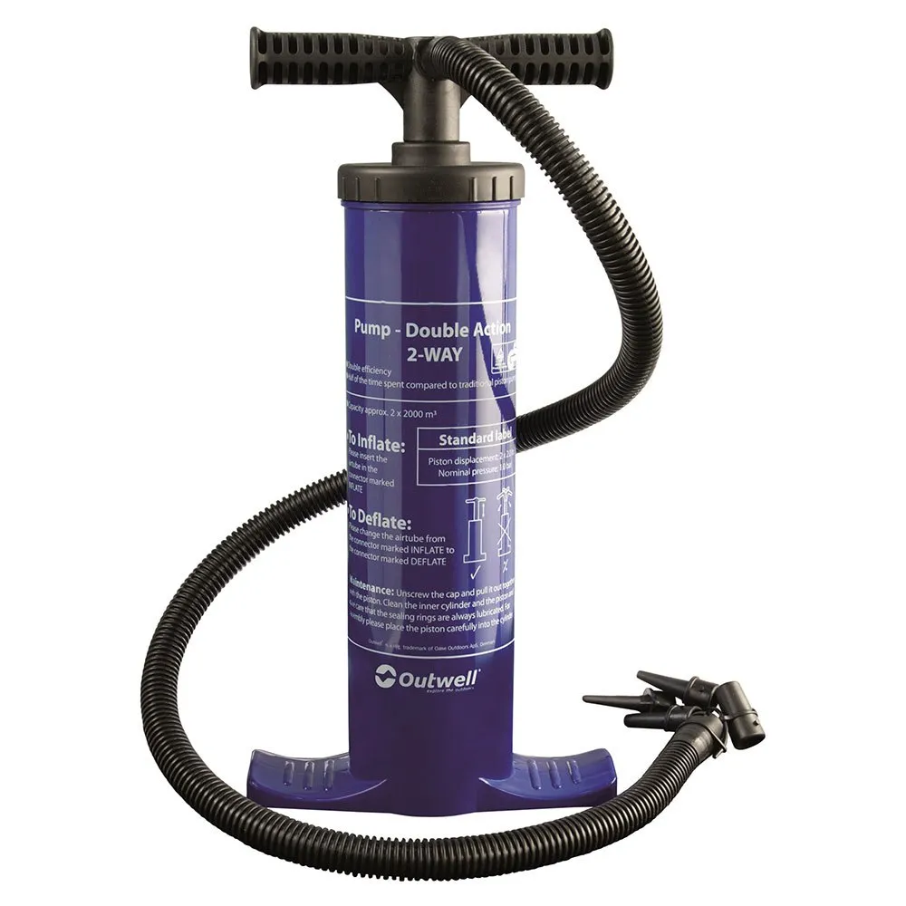 Outwell Double Action Handluchtpomp Zwart