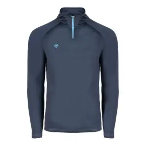 Izas Isar Fleece Met Halve Rits Marineblauw