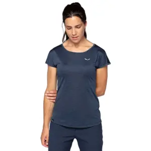 Salewa Puez Melange Dry´ton T-shirt Met Korte Mouwen Marineblauw