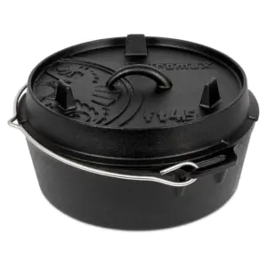 Petromax Nederlandse Oven Met Platte Bodem 4.5l Zwart