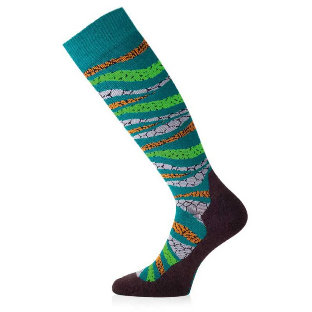 Lasting Slf 667 Lange Sokken Turquoise