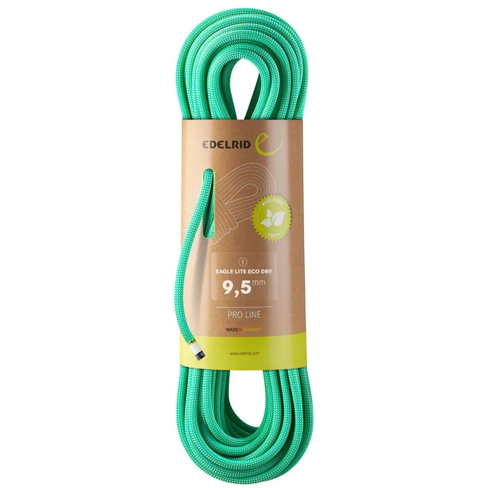 Edelrid Eagle Lite Eco Dry 9.5 Mm Touw Groen