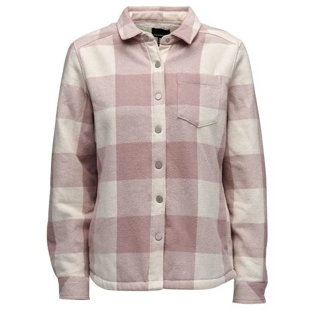 Diamond Project Lined Flannel Overhemd Met Lange Mouwen Wit