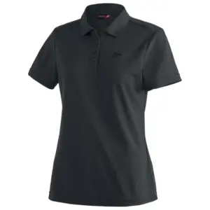 Maier Sports Ulrike Korte Mouw Poloshirt Zwart