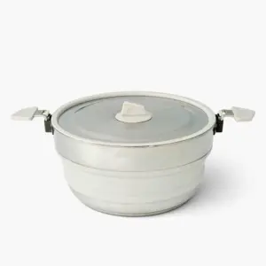 Sea To Summit Roestvrij Staal Omleiding Vouwpan 5l Zilver