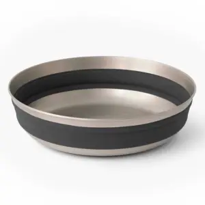 Sea To Summit Detour L Stainless Steel Opvouwbare Kom Zwart
