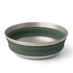 Sea To Summit Detour M Stainless Steel Opvouwbare Kom Groen