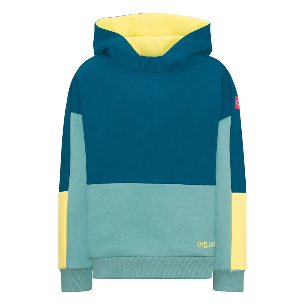 Trollkids Rondane Hoodie Turquoise