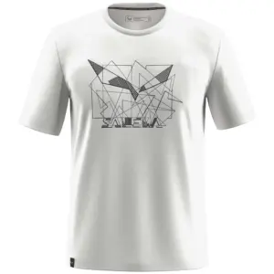 Salewa Eagle Geometric T-shirt Met Korte Mouwen Wit