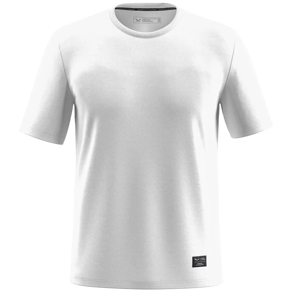 Salewa Eagle Logo Patch T-shirt Met Korte Mouwen Wit