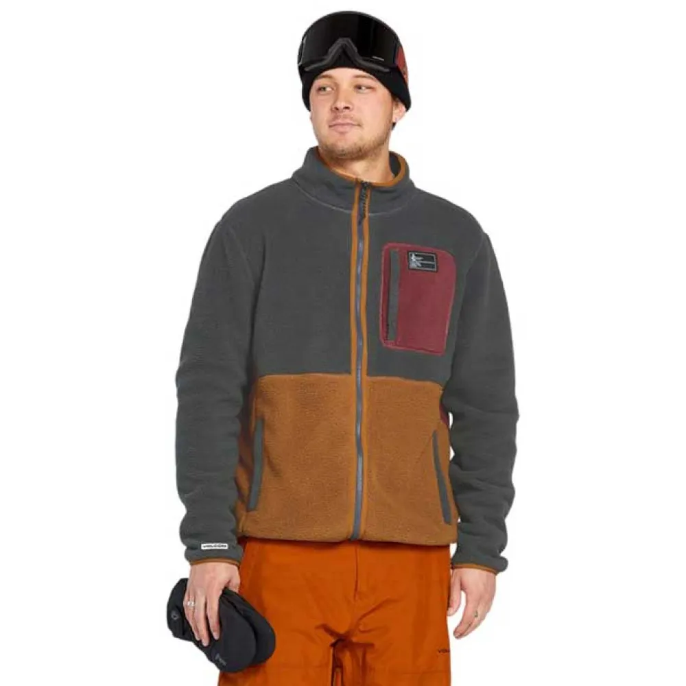 Volcom G4852501 Sweatshirt Met Rits Zwart