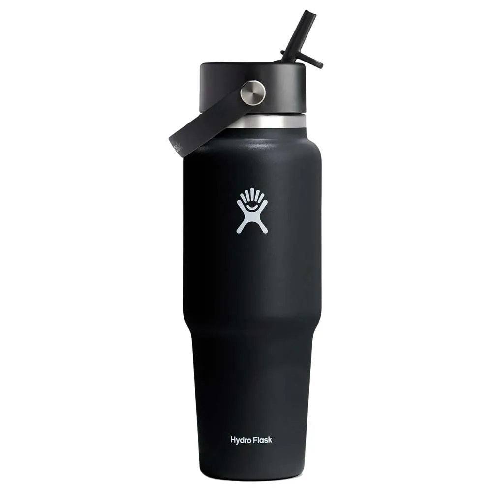 Hydro Flask Wide Flex Straw 945ml Thermosfles Zwart