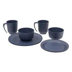 Outwell Delish 4 Pax Serviesset Marineblauw