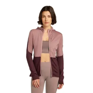 Icebreaker Merino Blend 200 Realfleece™ Descender Sweatshirt Met Rits Roze