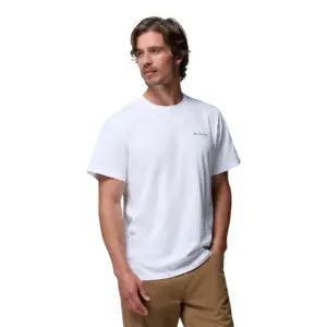 Columbia Csc™ Outdoor Back Graphic T-shirt Met Korte Mouwen Wit