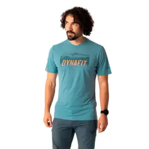 Dynafit Transalper Graphic T-shirt Met Korte Mouwen Blauw