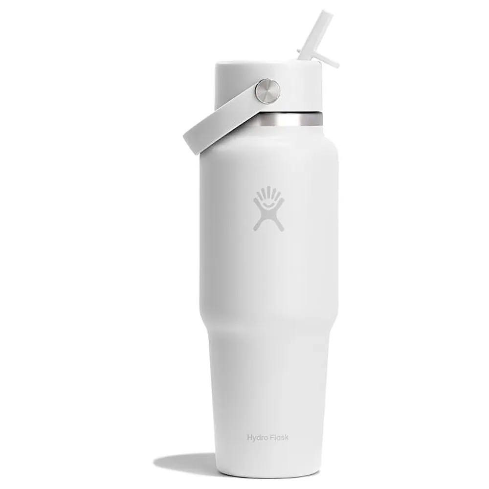Hydro Flask Wide Flex Straw Travel- Thermosfles Wit