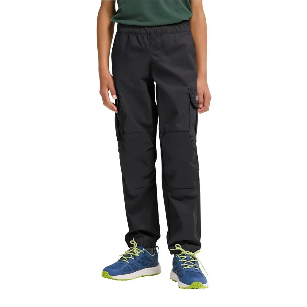 Jack Wolfskin Cargo Broek Zwart