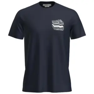Icebreaker Merino 150 Tech Lite Evolving Lay T-shirt Met Korte Mouwen Marineblauw