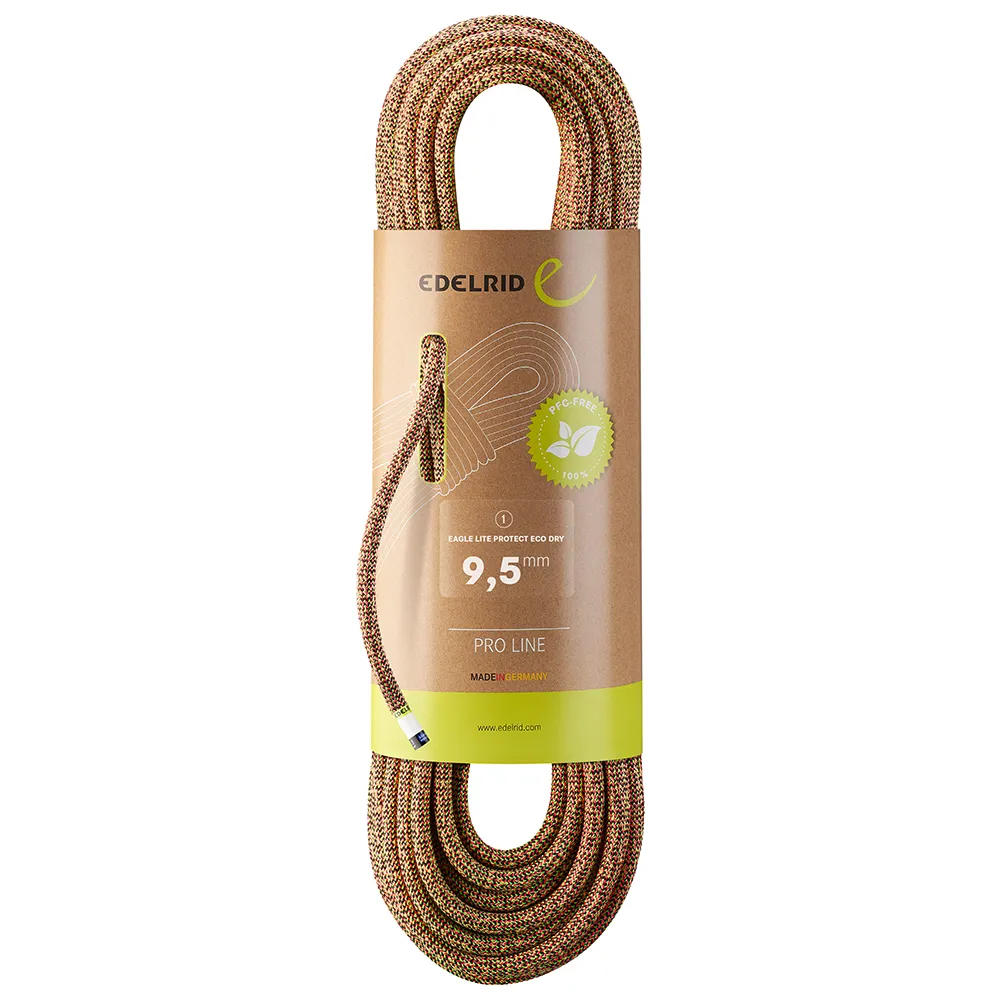 Edelrid Eagle Lite Protect Eco Dry 9.5 Mm Touw Groen