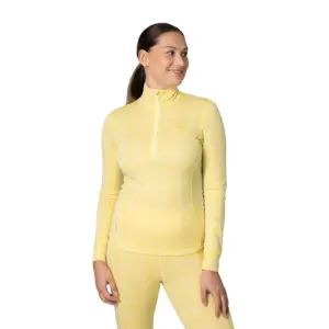 Kari Traa Rose Half Zip Lange Mouwen Basislaag Geel