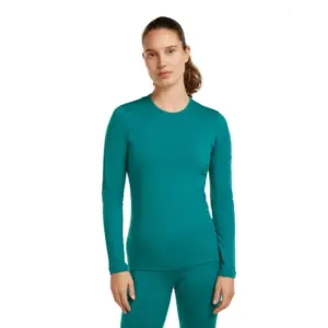 Icebreaker Merino 200 Oasis Crewe Lange Mouwen Basislaag Turquoise