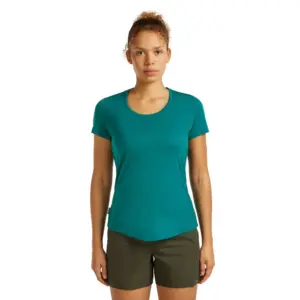 Icebreaker Merino Blend 125 Cool-lite™ Sphere Scoop T-shirt Met Korte Mouwen Turquoise