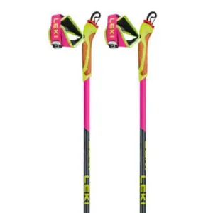 Leki Alpino Hrc Max Frt Stokken Neonpink / Neonyellow / Carbon Structure