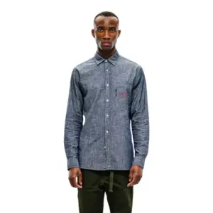 The Mountain Studio Field Chambray Overhemd Met Lange Mouwen Blauw