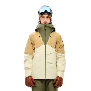 The Mountain Studio Gore-tex® 2l Stretch Jas Sand / Castle Wall / Winter Moss