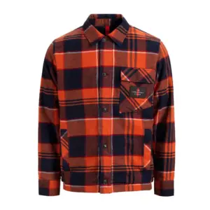 The Mountain Studio Padded Overshirt Overhemd Met Lange Mouwen Eclipse / Rooibos
