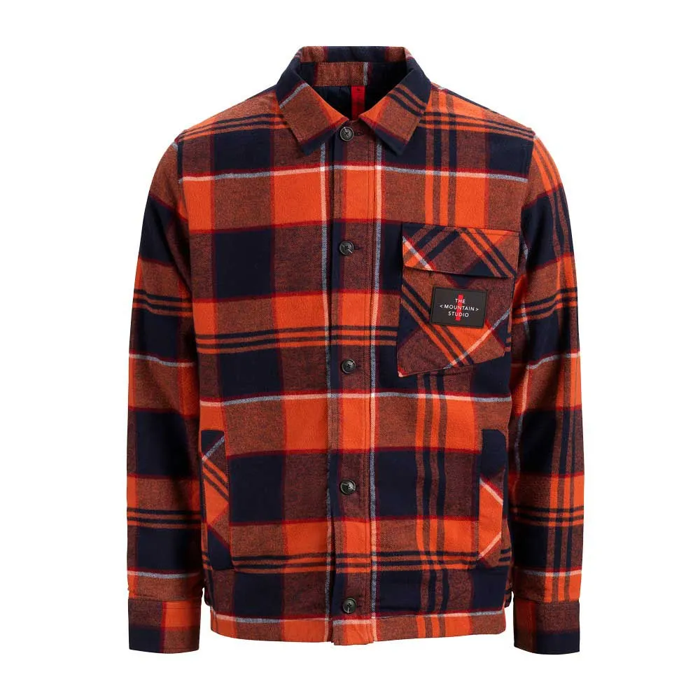 The Mountain Studio Padded Overshirt Overhemd Met Lange Mouwen Eclipse / Rooibos