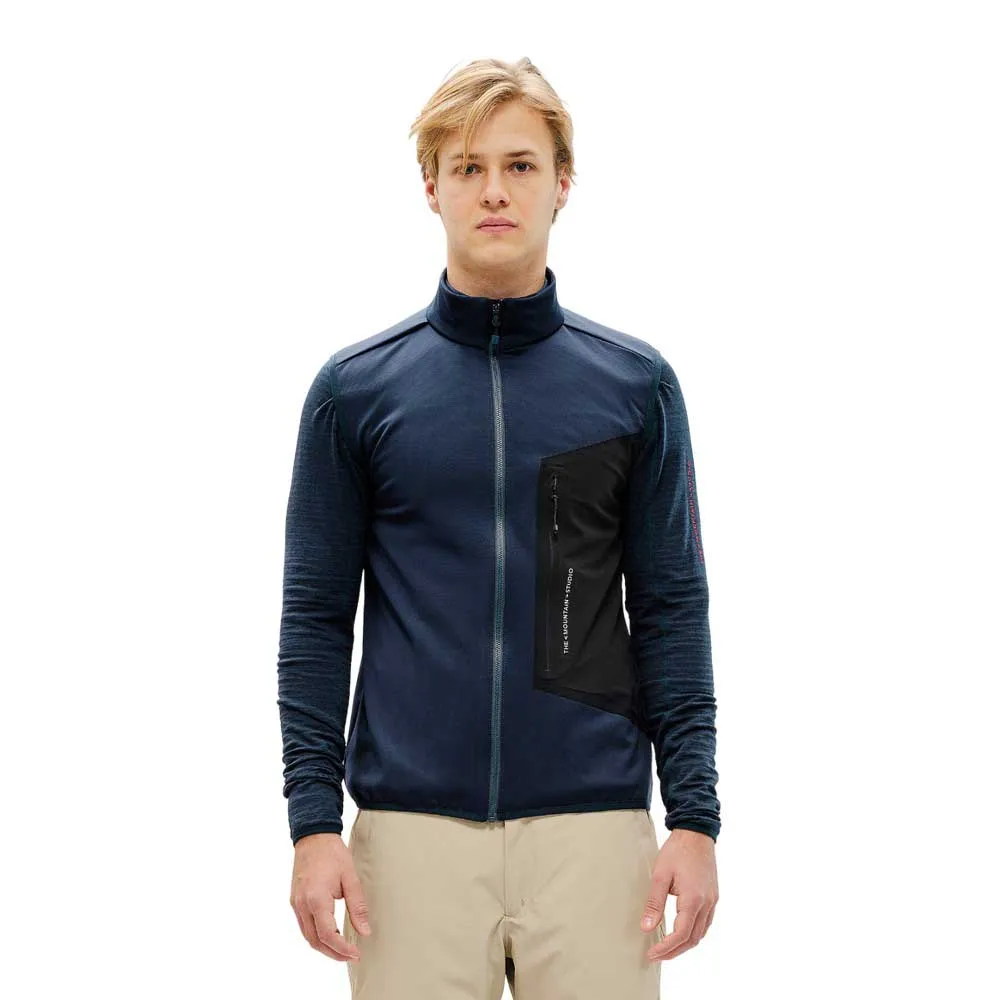 The Mountain Studio Tecno Grid Fleece Vest Eclipse