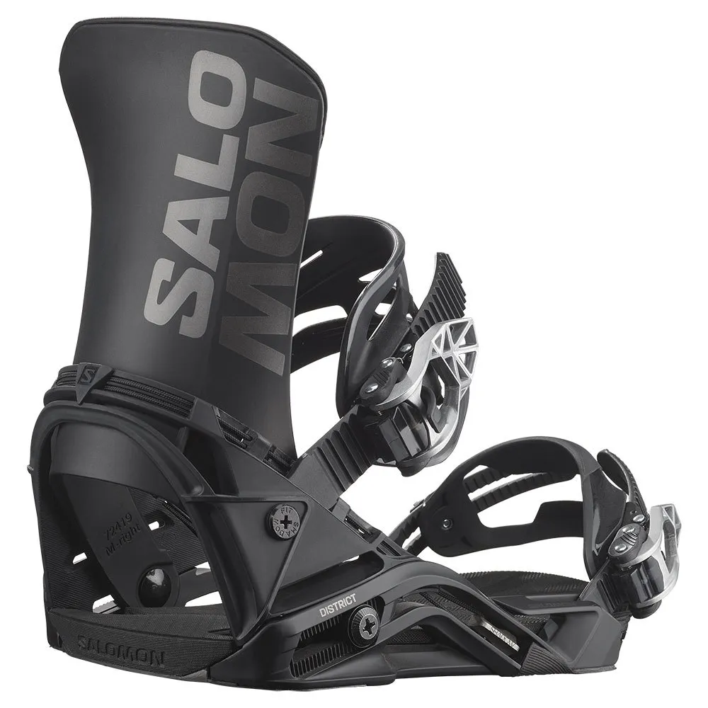 Salomon District Snowboardbindingen Zwart