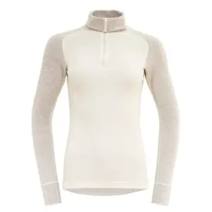 Devold Of Norway Duo Active Merino 205 Half Rits Lange Mouw T-shirt Wit