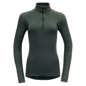 Devold Of Norway Duo Active Merino 205 Half Rits Lange Mouw T-shirt Woods