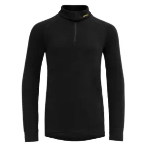 Devold Of Norway Duo Active Merino Half Rits Lange Mouw T-shirt Zwart
