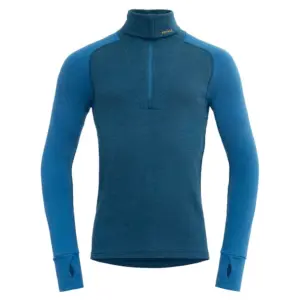 Devold Of Norway Expedition Merino Silk Half Rits Lange Mouw T-shirt Blauw