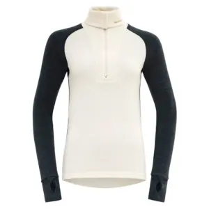 Devold Of Norway Expedition Merino Silk Half Rits Lange Mouw T-shirt Ink / Offwhite